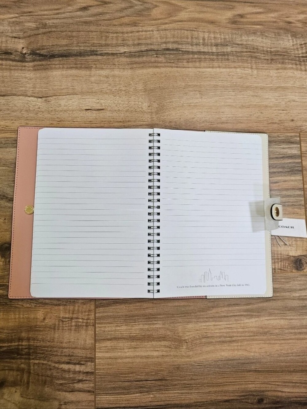 New Coach Notebook In Signature Canvas with Floral Print - Picture 11 of 12